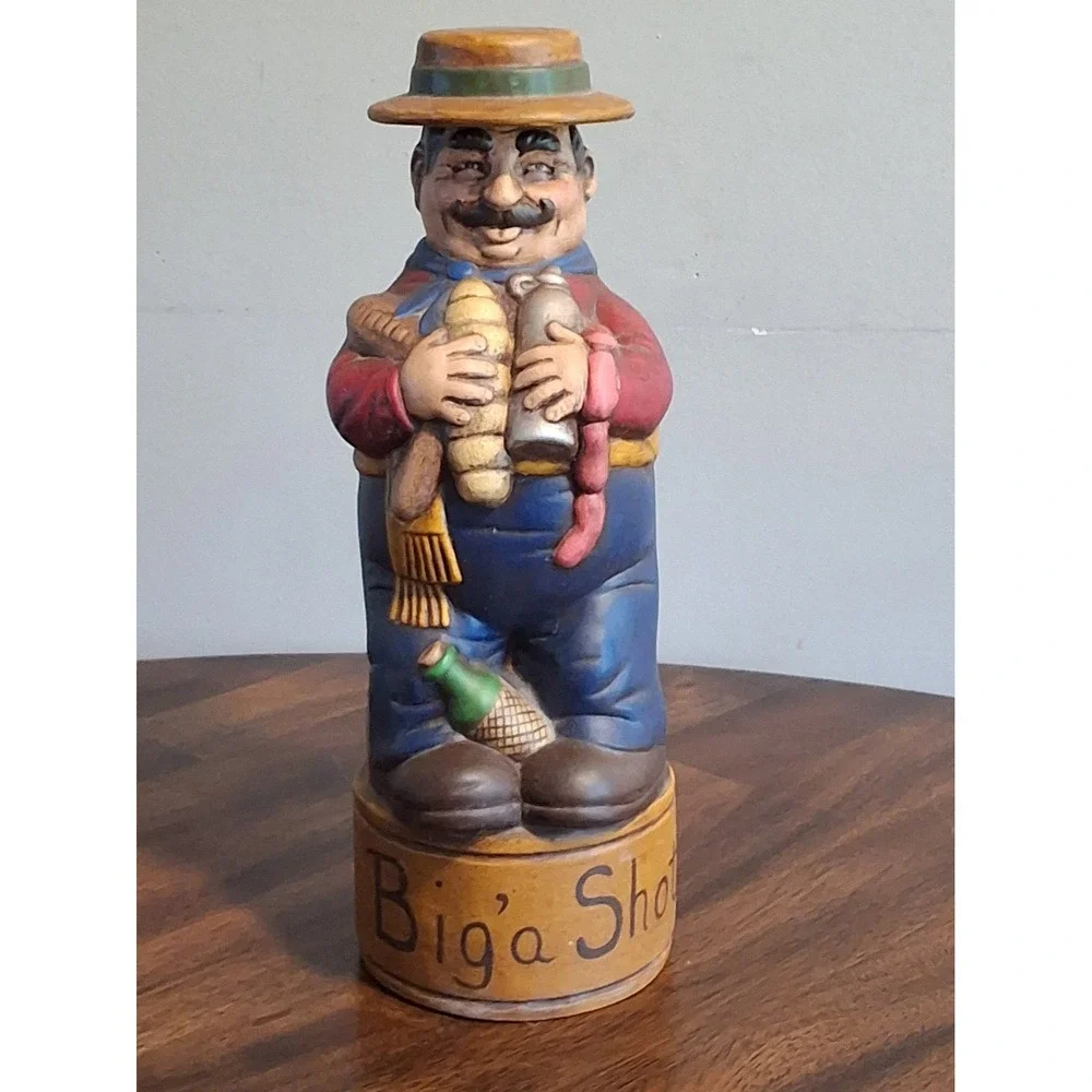 Vintage Alberta Molds Italian Deli Man Decanter Signature Shot